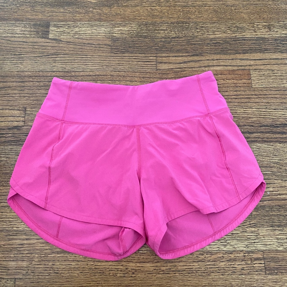 Lululemon Sonic pink shorts